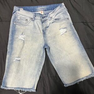 True Religion Distressed Light Blue Women's Jeans